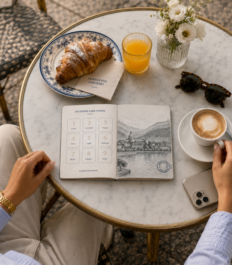 Timbro Lake Como Passport sul lago